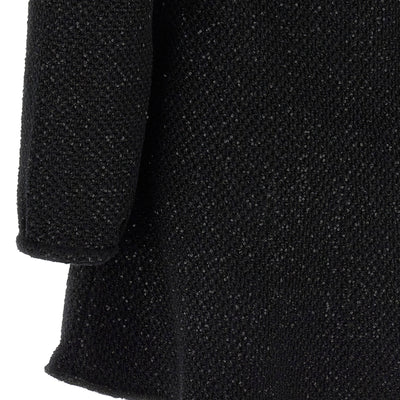 Self-Portrait Black Sequin Knit Mini Dress