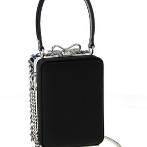 Self-Portrait Multi Crystal Chainmail Handbag