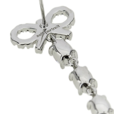 Self-Portrait Bow Pearl Droplet Earrings