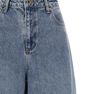 Self-Portrait Blue Barrel Leg Jeans