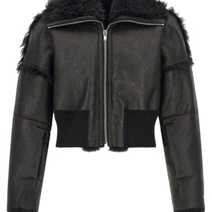 Rick Owens Flight Jkt Cropped Bomber Jacket