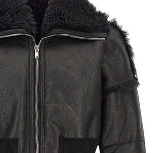 Rick Owens Flight Jkt Cropped Bomber Jacket