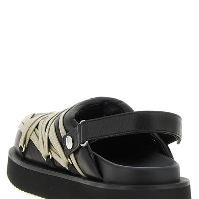 Rick Owens Padded Megalace Platform Sabots