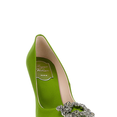 Roger Vivier Flower Strass Pumps