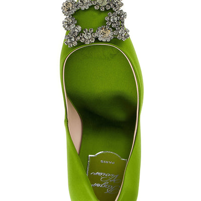 Roger Vivier Flower Strass Pumps