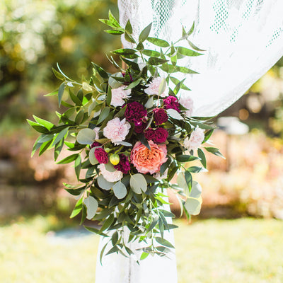 DIY Floral Garden Arch with Wedding Chicks
