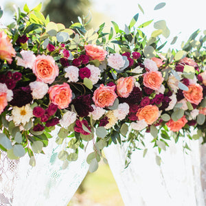 DIY Floral Garden Arch with Wedding Chicks