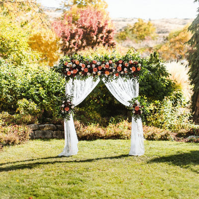 DIY Floral Garden Arch with Wedding Chicks