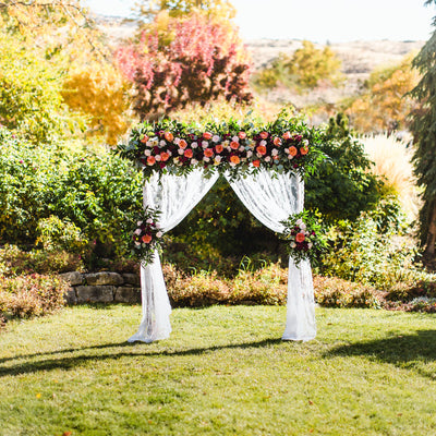 DIY Floral Garden Arch with Wedding Chicks