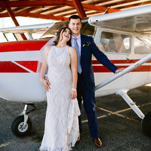 Vintage Burgundy and Blush Air Force Styled Wedding