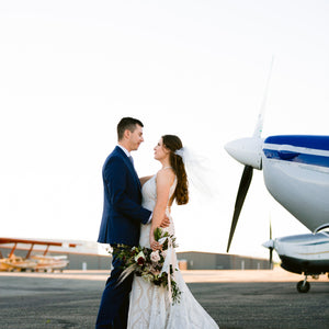 Vintage Burgundy and Blush Air Force Styled Wedding
