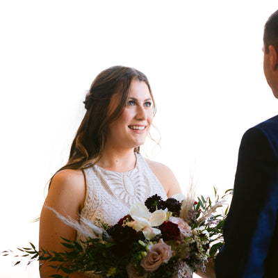 Vintage Burgundy and Blush Air Force Styled Wedding