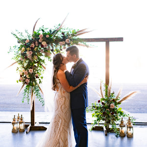 Vintage Burgundy and Blush Air Force Styled Wedding