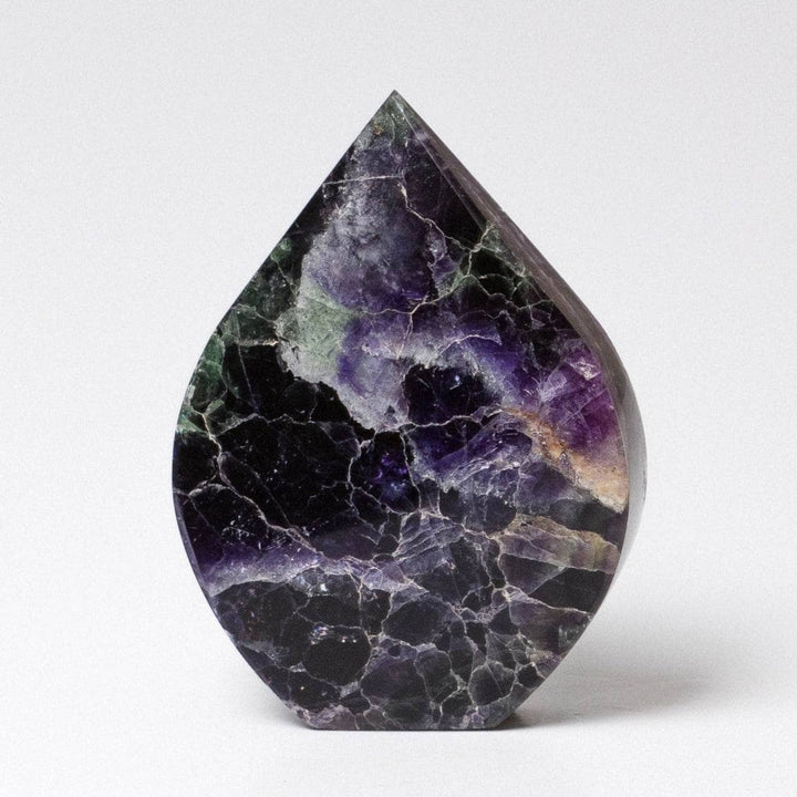 Rainbow Fluorite Flame Freeform Crystal