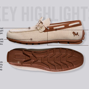 ReLive Knit Boat Loafers : Beige
