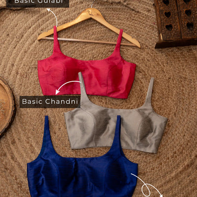 Basic Gulabi + Basic Chandni + Basic Blue
