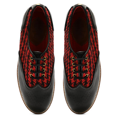 Red Houndstoth Brogues_ for Women (discontinued)