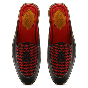 Red Houndstoth_  Mules_ for Men (discontinued)