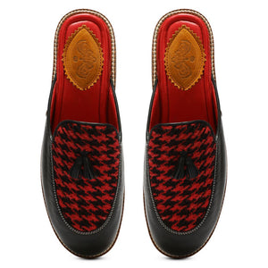 Red Houndstoth_  Mules_ Women (discontinued)