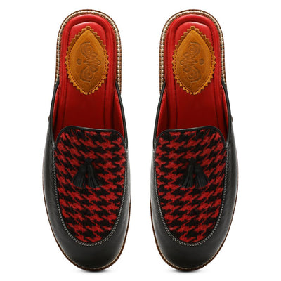 Red Houndstoth_  Mules_ Women (discontinued)