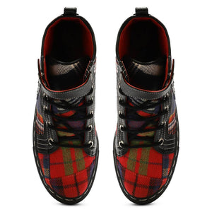 Red Tartans HighTops_  For Men (discontinued)