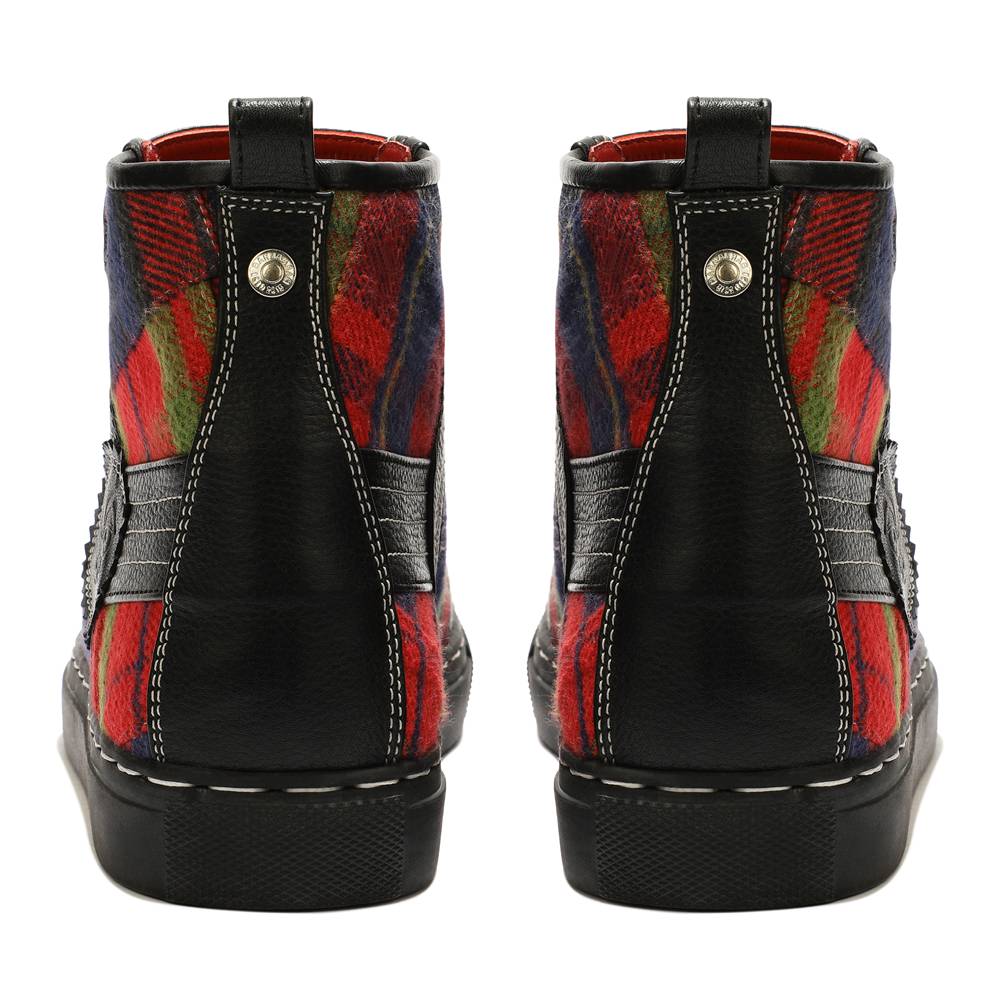 Red Tartans HighTops_  For Men (discontinued)