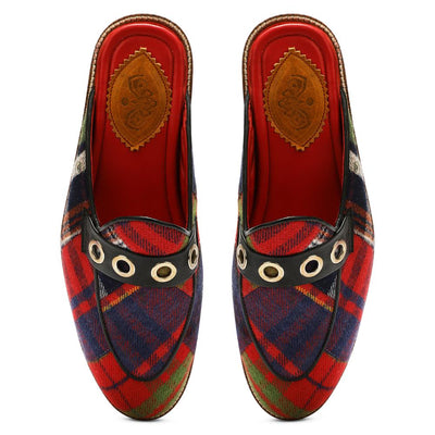 Red Tartans Mule_  for Men (discontinued)