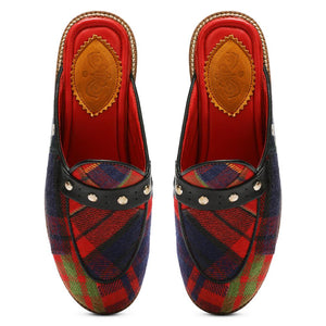 Red Tartans Mule_ For Women (discontinued)