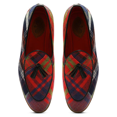 Red Tartans Slip_on for Men (discontinued)