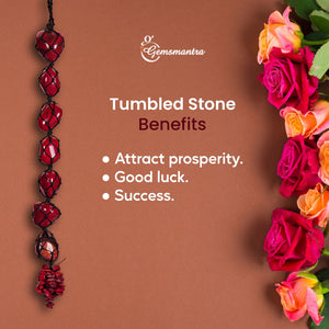 Red Jasper Tumbled Hanging
