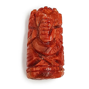 Red coral Ganesha