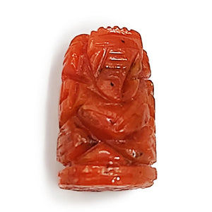 Red coral Ganesha