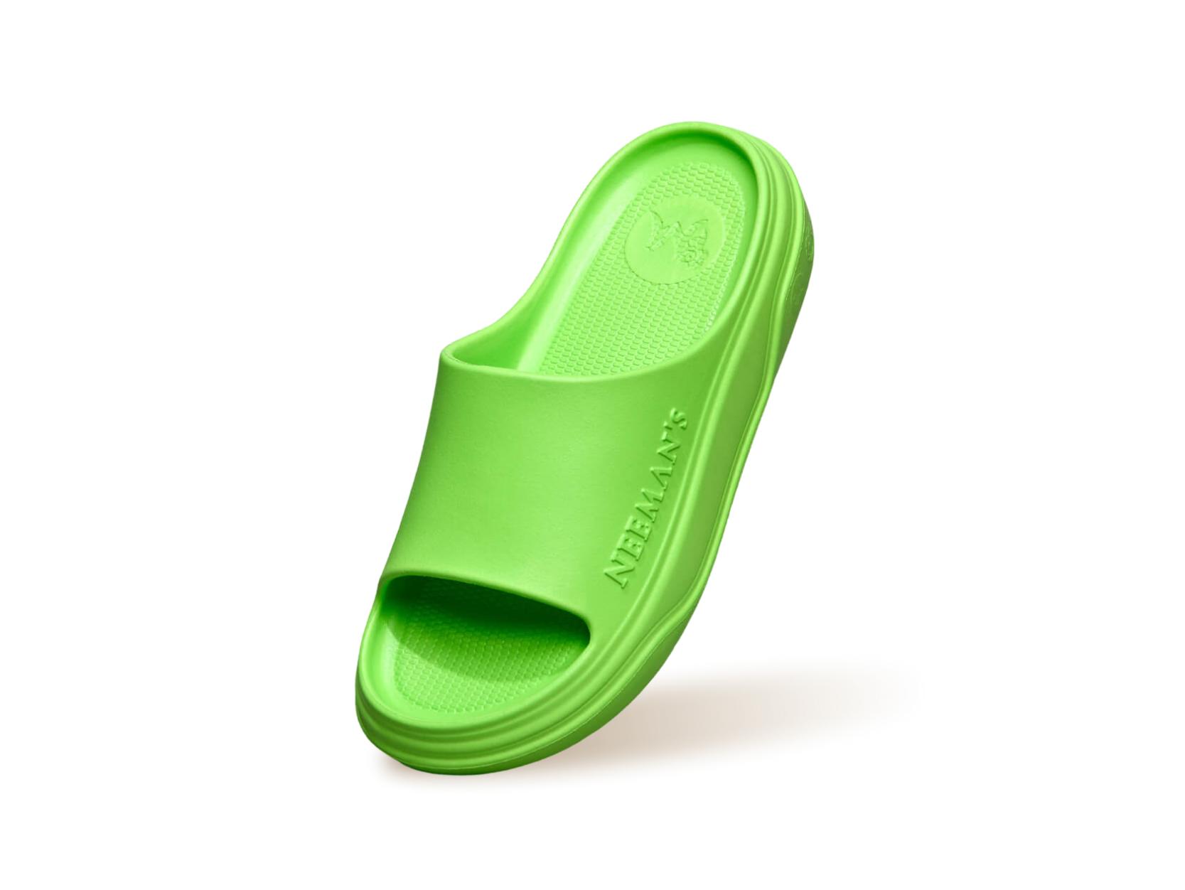 Cushers Slides For Women : Neon Green