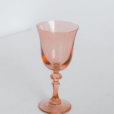 Estelle Colored Regal Goblet - Set of 6 {Blush Pink}