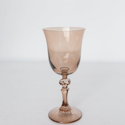 Estelle Colored Regal Goblet - Set of 6 {Mocha Mousse (Our Amber Smoke)}