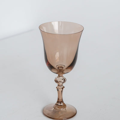 Estelle Colored Regal Goblet - Set of 2 {Mocha Mousse (Our Amber Smoke)}
