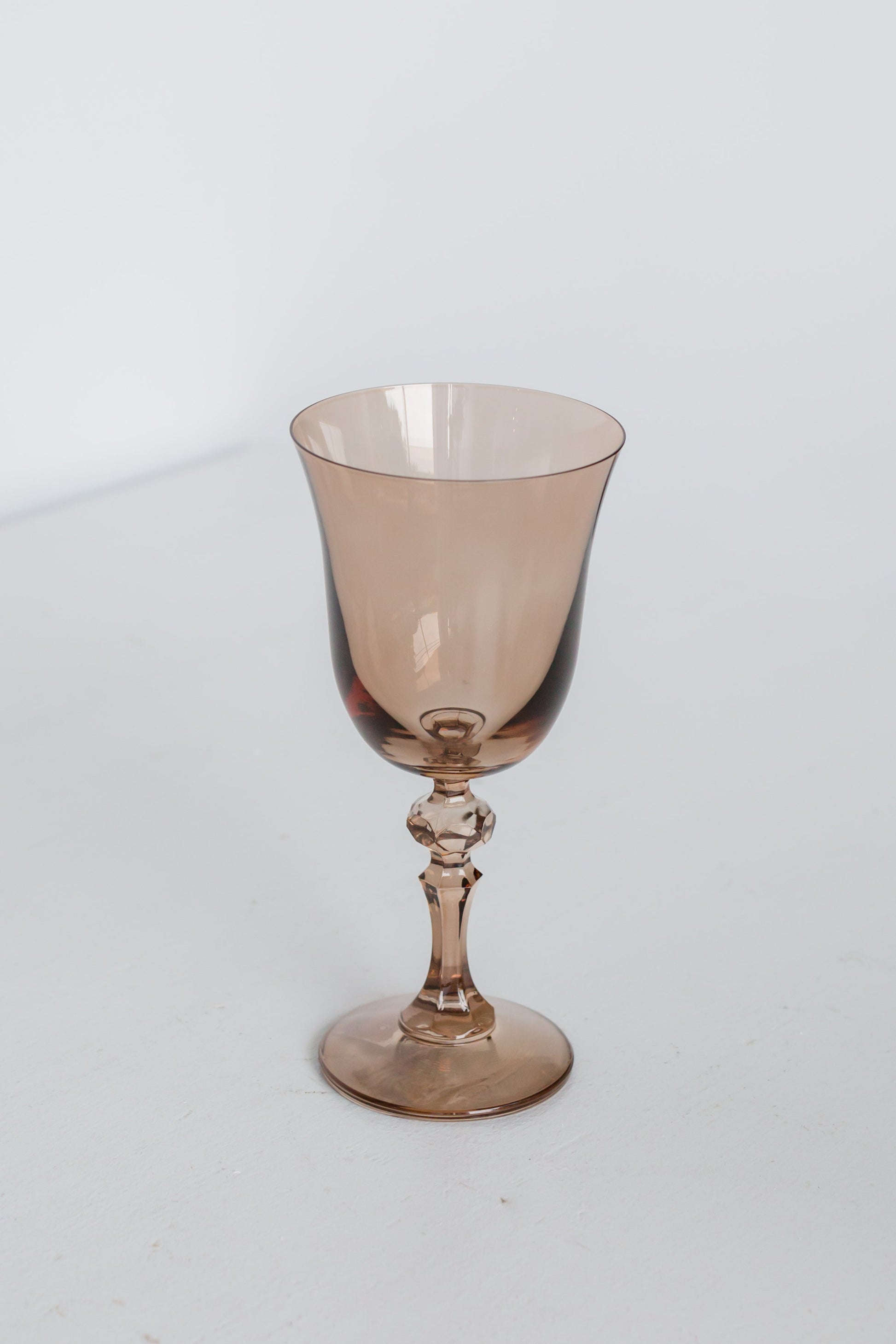 Estelle Colored Regal Goblet - Set of 6 {Mocha Mousse (Our Amber Smoke)}