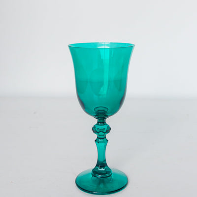 Estelle Colored Regal Goblet - Set of 2 {Emerald Green}