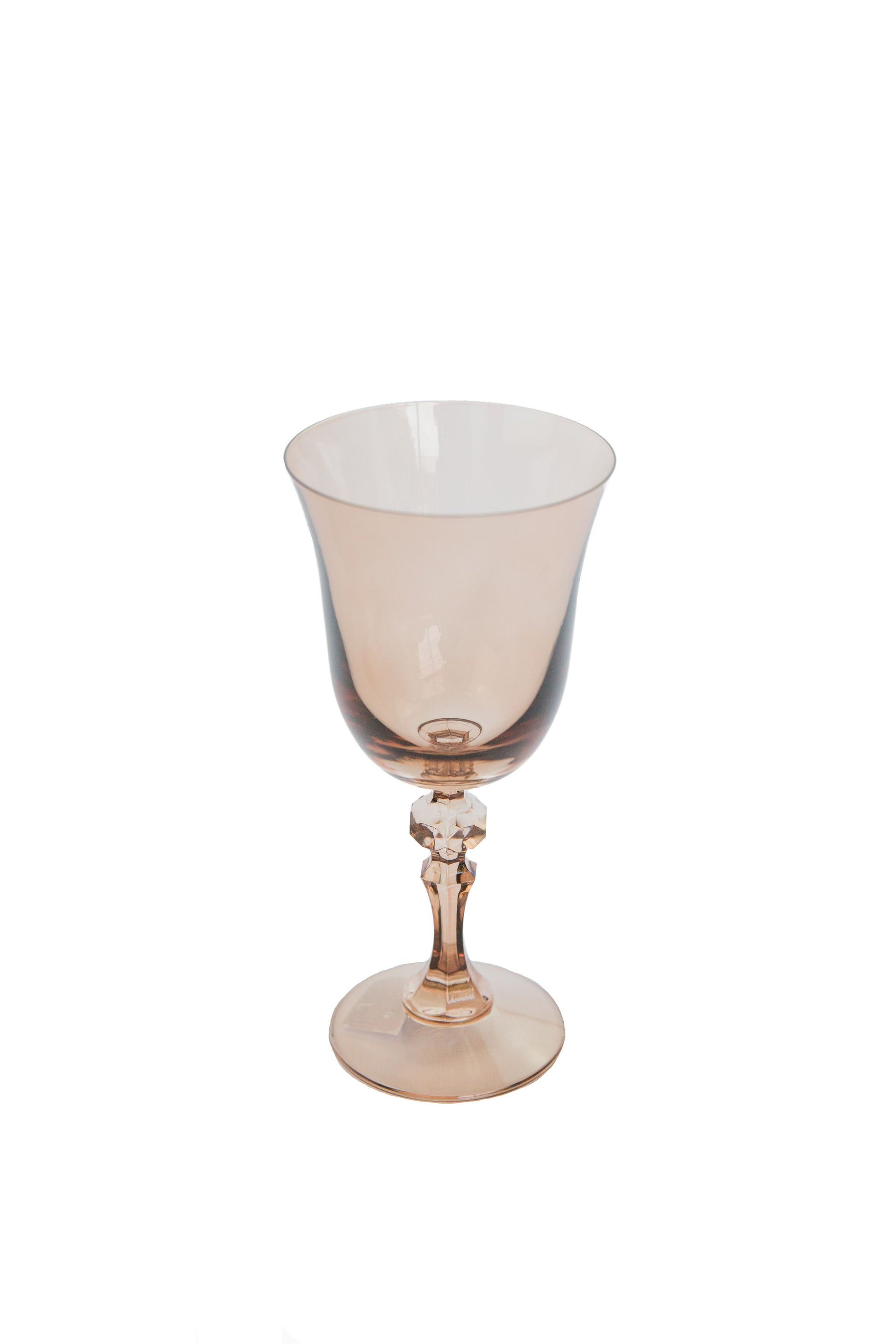Estelle Colored Regal Goblet - Set of 6 {Mocha Mousse (Our Amber Smoke)}