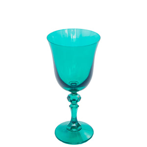 Estelle Colored Regal Goblet - Set of 2 {Emerald Green}
