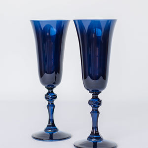 Estelle Colored Regal Flute - Set of 2 {Midnight Blue}
