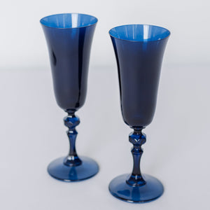 Estelle Colored Regal Flute - Set of 2 {Midnight Blue}