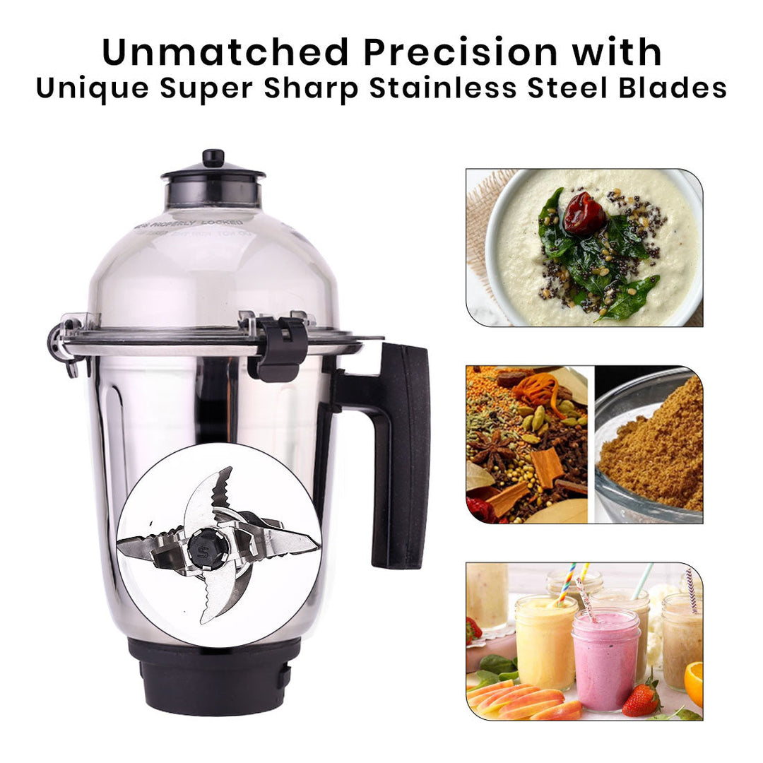 Wonderchef Renewed Regalia Mixer Grinder 750W, 230V~50Hz,