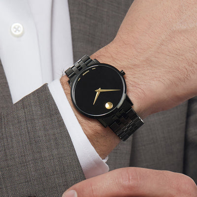 Movado Museum Classic Black Dial Men 40mm