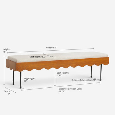 Rise Bench by Sarah Sherman Samuel