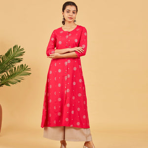 Raspberry Pink Kurta