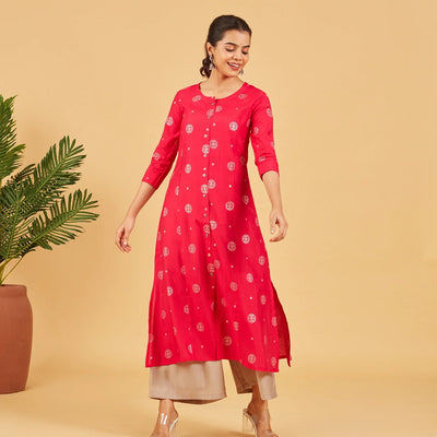 Raspberry Pink Kurta