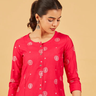 Raspberry Pink Kurta