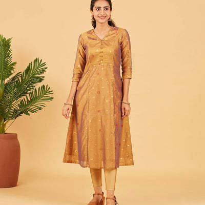 Antique Gold Festive Kurta