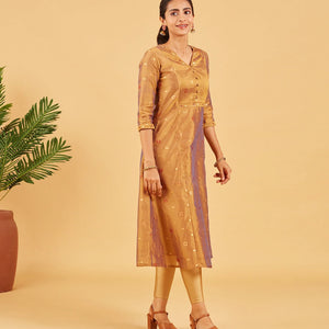 Antique Gold Festive Kurta